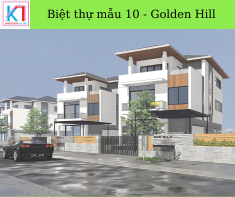 Biệt thự mẫu 10 - Công trình: Golden Hill